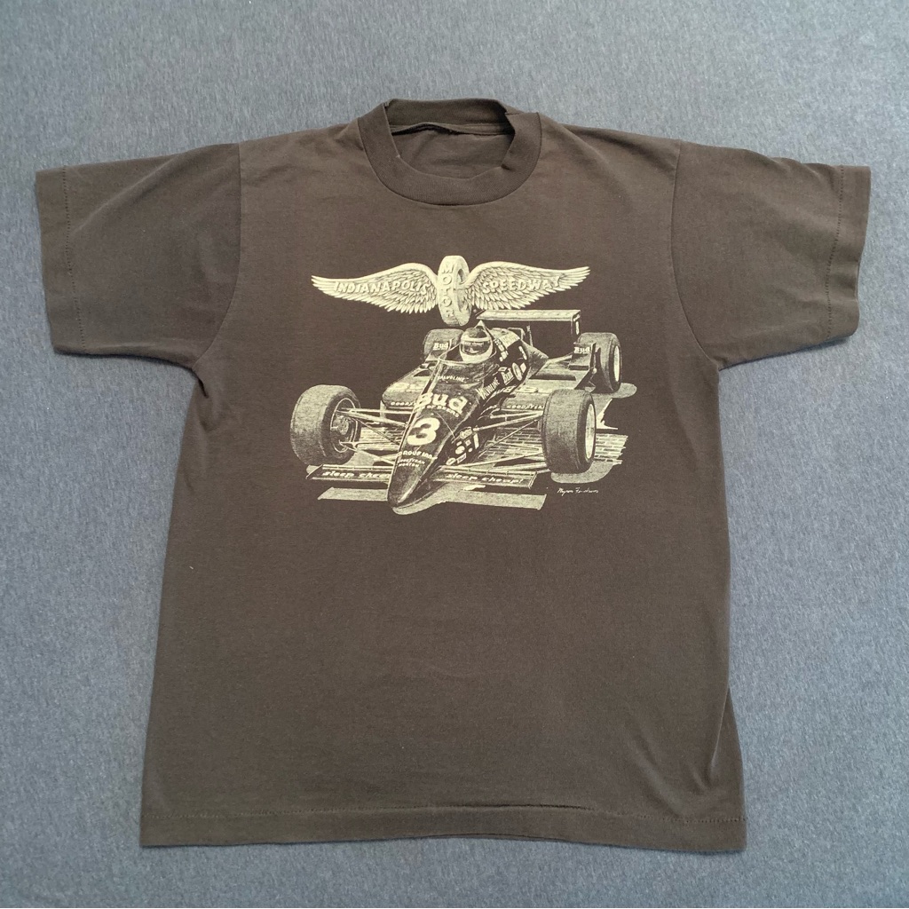 Vintage 1987 Indy 500 Indianapolis Speedway 87 Racing TShirt Single Stitch 80s